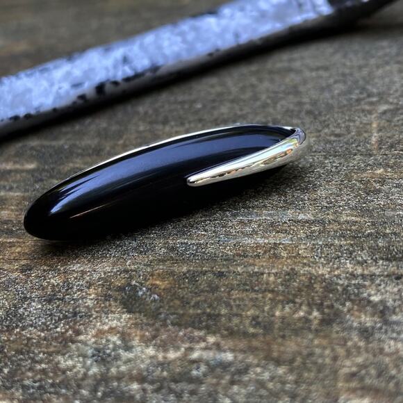 NEW Silver & Onyx Deco Statement Ring - Picture 3 of 9